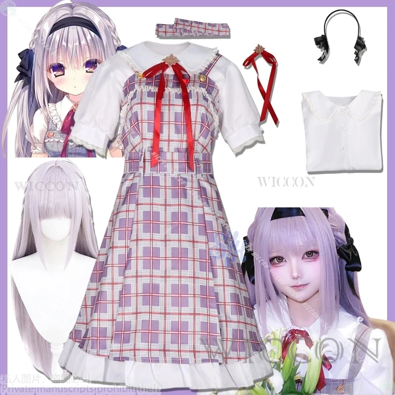 Фото Manakashi No Yuri Wa Akaku Somar Honjyou Manami Косплей Galgame Аниме Костюм Kawaii JK Школьная форма Платье Хэллоуин №1