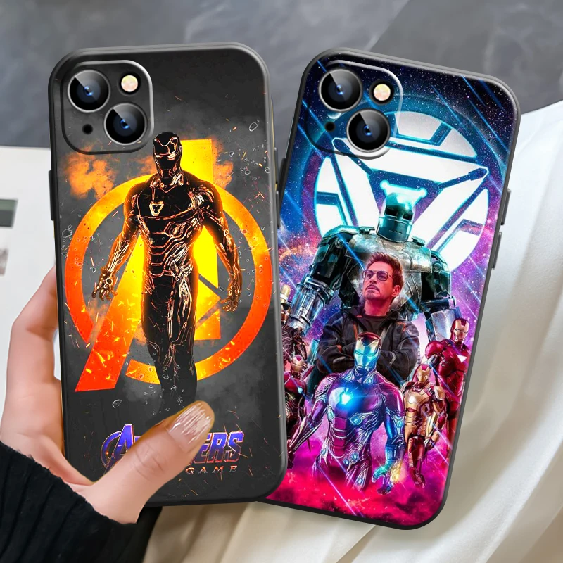

Marvel The Avengers Iron Man Phone Case For Apple iPhone 13 12 11 Pro 12 13 Mini X XR XS Max SE 6 6s 7 8 Plus Silicone Cover