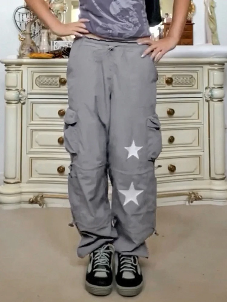 

2022 New Vintage Work Jeans Low Rise 100% Cotton Multi Pocket Denim Cargo Pant Khaki Baggy Casual Pants y2k Retro 90s Streetwear