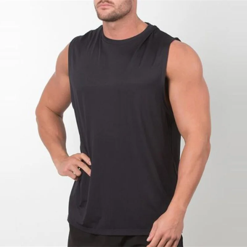

Brand New Plain Tank Top Men Canotta Bodybuilding Sleeveless Shirt Gym Stringer singlet Blank Fitness Clothing Sportwear Vest