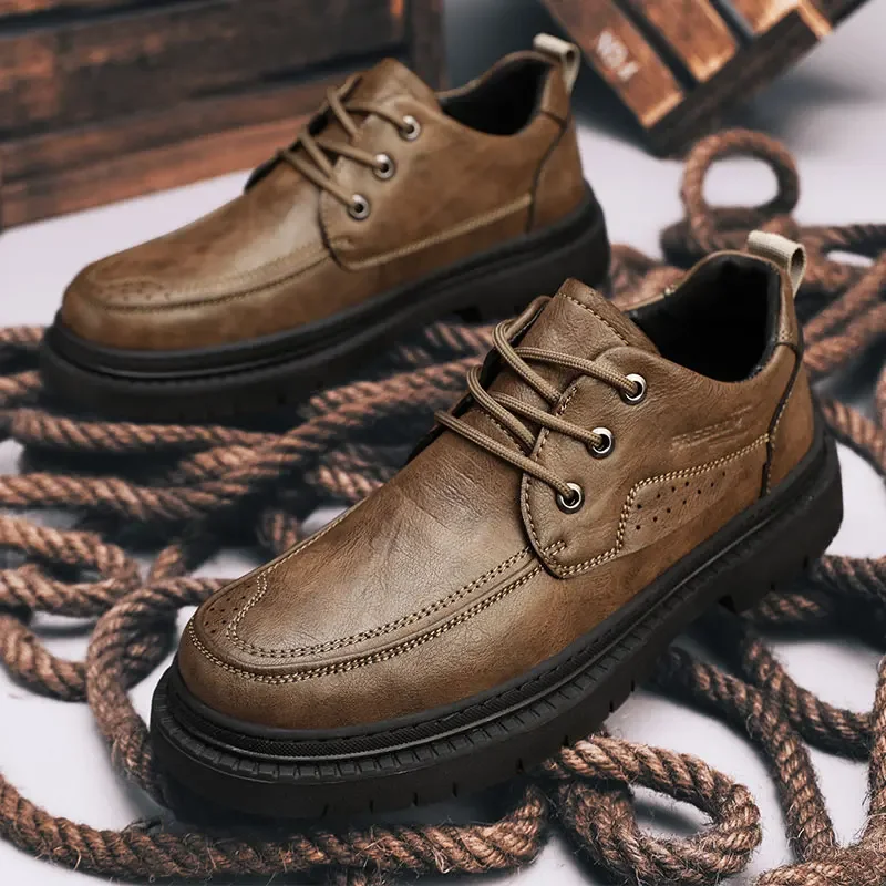 

2023 leather casual leather shoes