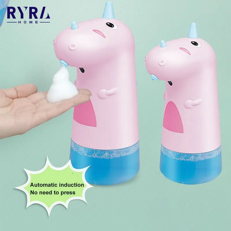 

Автоматический дозатор пенного мыла для детей, мультяшный USB-дозатор жидкого мыла, мыла, тарелки, шампуня, Товары для ванной комнаты
