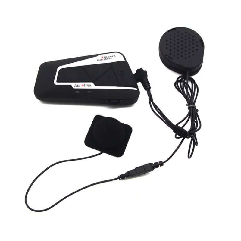 

NEW2023 Casco de moto impermeable con radio FM manos libres Bluetooth interphone intercomunicador auricular