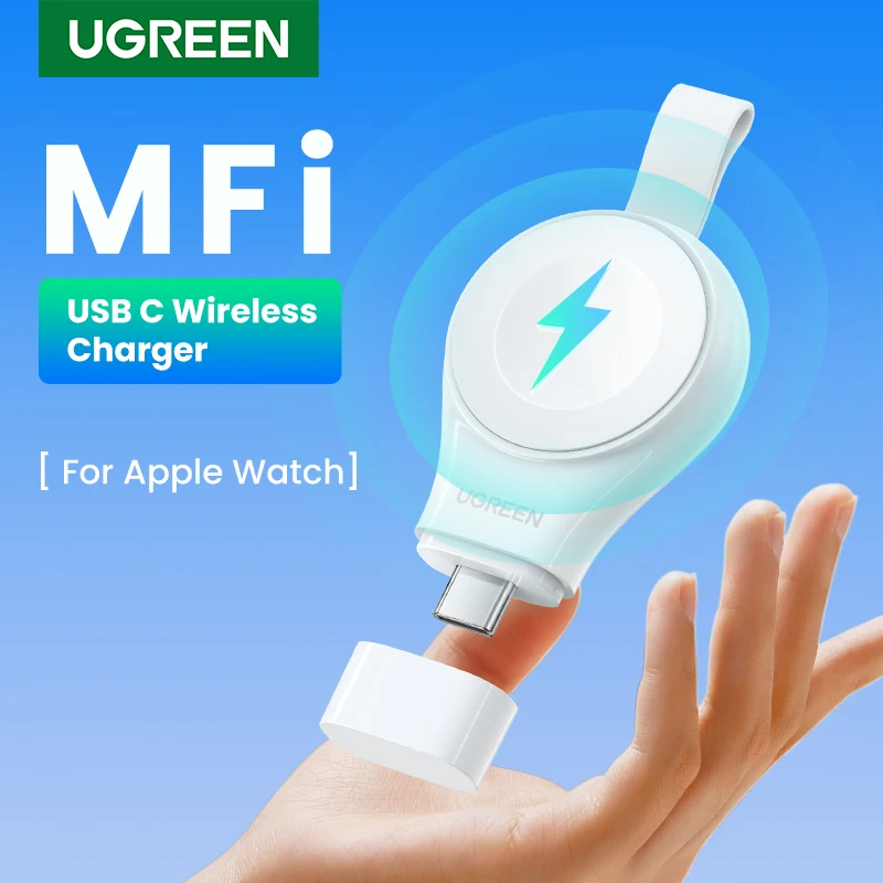 ugreen usb c portable wireless charger mfi for apple watch wireless chargers magnetic fast charger for apple watch series usb c free global shipping