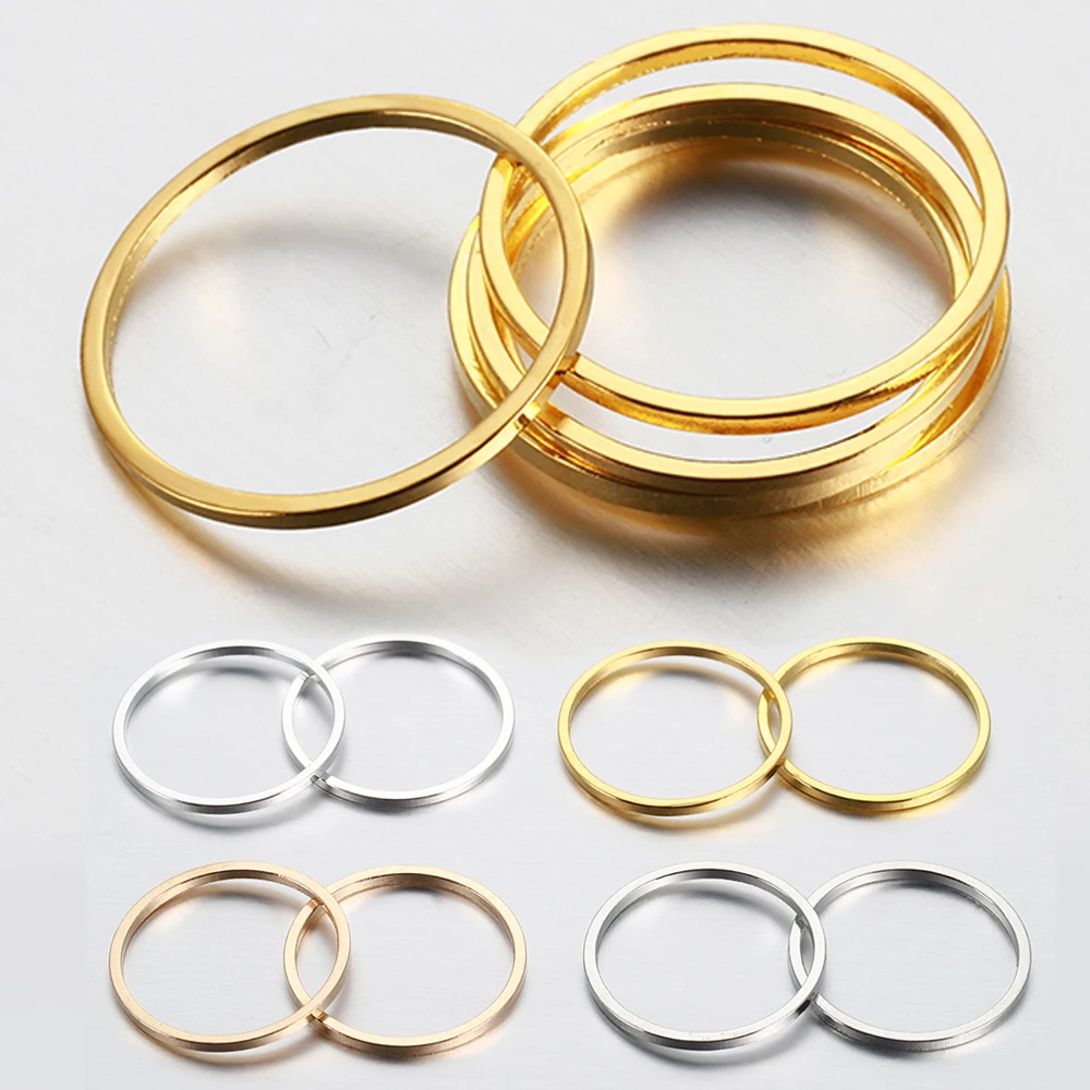 50pcs 20pcs Earrings Hoops Earring Making Loop Circle Wires Connectors Closed Circle Rings Pendants for Jewelry Making DIY