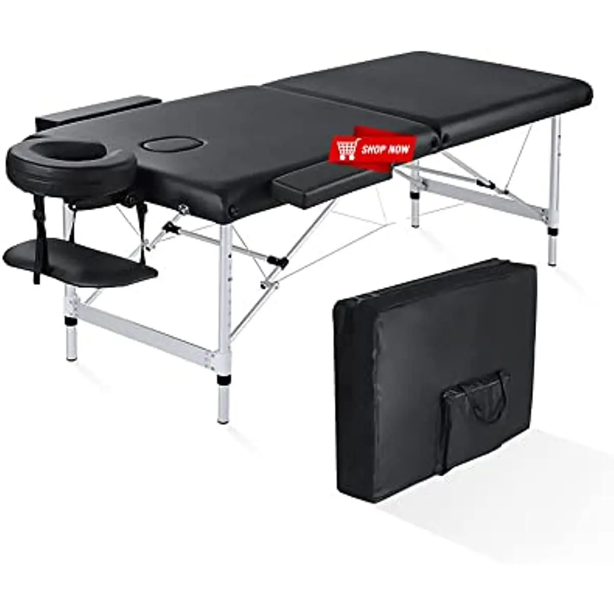 

Massage Bed Lash Bed Facial Table SPA Beds Reiki Table or Esthetician Portable Height Adjustable Carrying Bag & Accessories