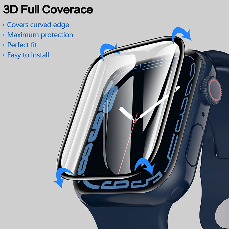 Фото 3D изогнутая Защитная пленка для Apple Watch 49 мм 44 мм 45 мм 40 мм 41 мм 42 мм 38 мм, защитные пленки для экрана iwatch серии Ultra 8 7 SE 6 5 4 3 №5