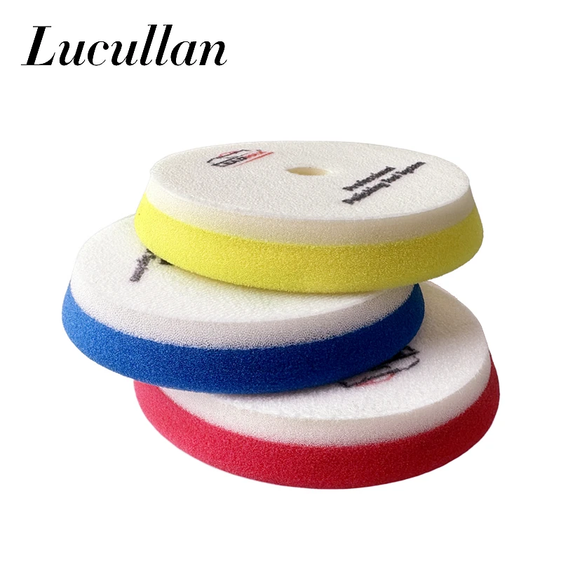 

Lucullan 5-дюймовая опорная пластина, полировальные буферные подушечки, 2-слойная гибридная губка с крючком и петлей для составления и вощения