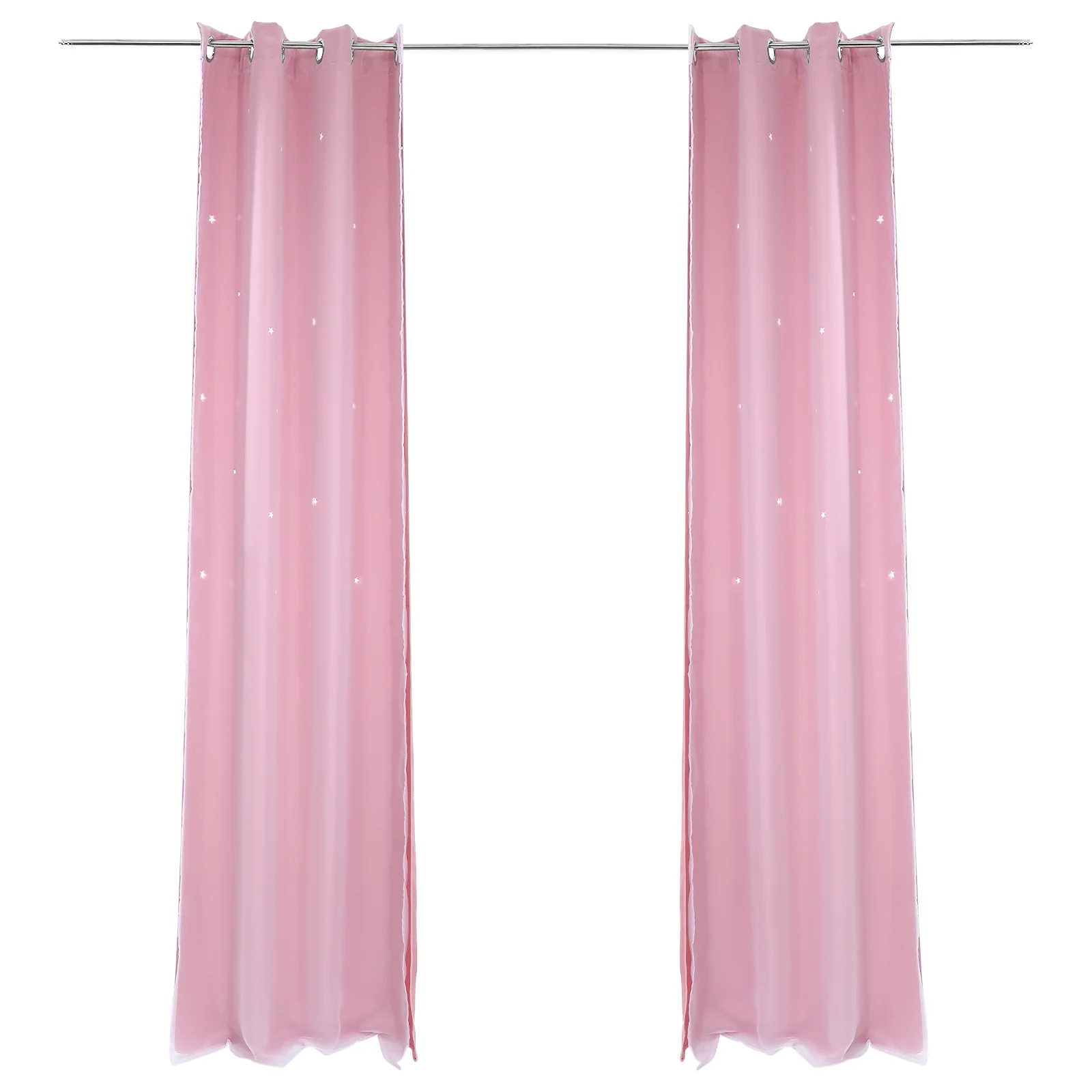 

Star Curtains Star Curtains Girls Bedroom Double Layer Curtains Thicken Curtains Girls Bedroom Hollow Out Stars Curtains