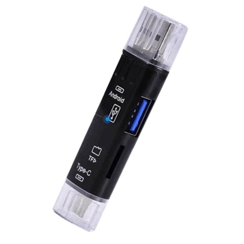 

OTG 5 в 1 Многофункциональный 3.1Type-C кардридер USB Android TF для компьютера Type-C устройство