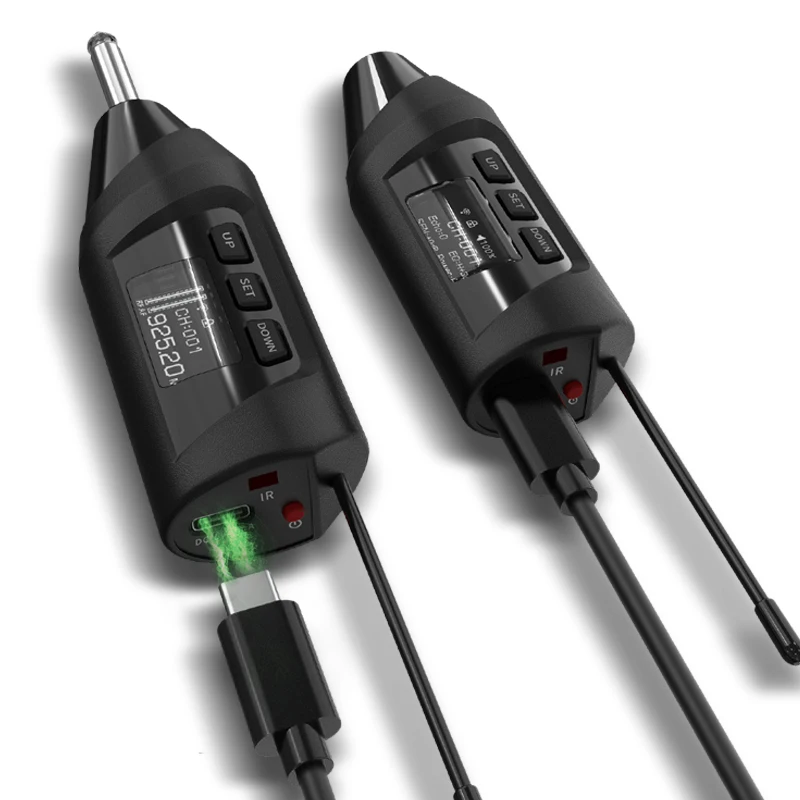 Baomic Tr-15 Saxophone Wireless Transceiver Rechargeable Uhf Camera Smart Phone Microphone Transmitter Receiver System