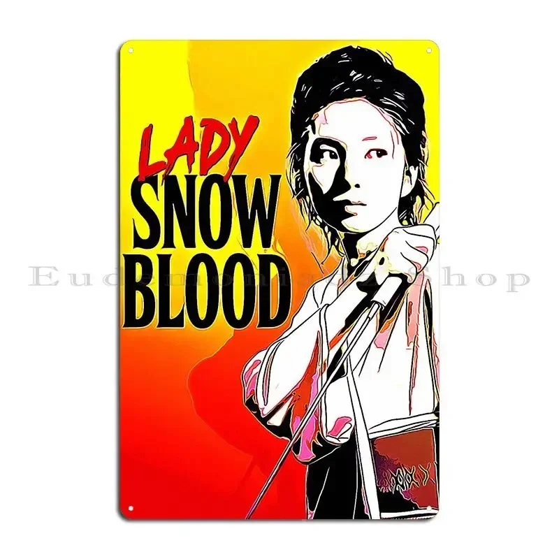 Фото Металлическая табличка Lady Snowblood для вечеринок, кинотеатров, клубов, жестяная вывеска-постер №1
