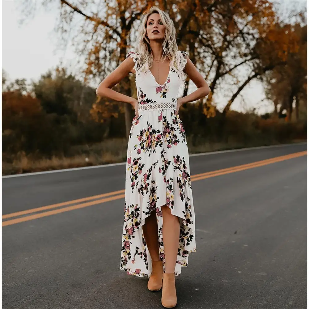 

Floral Dress Vestido Long For Women Vestidos Elegantes Para Mujer Maxi Dresses Faldas Largo Jurk Largos Sukienka W Kwiaty