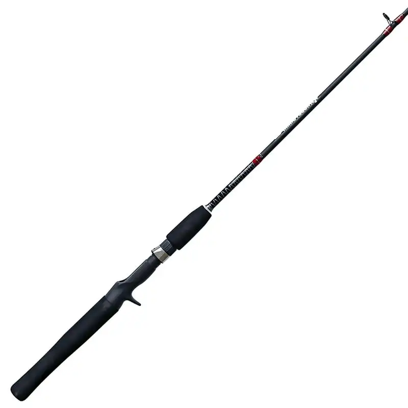 

Tough Casting Fishing Rod, 5-Foot 6-Inch 2-Piece Heavy-Duty Cross-Weave Fishing Pole, EVA Rod Handle, Heavy-Duty Guides, Stainle