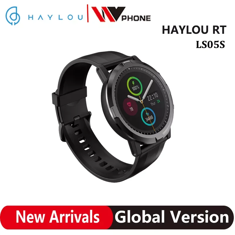 

Original Haylou RT LS05S Smart Watch Global Sport Heart Rate Sleep Monitor IP68 Waterproof Long Battery Life for iOS Android