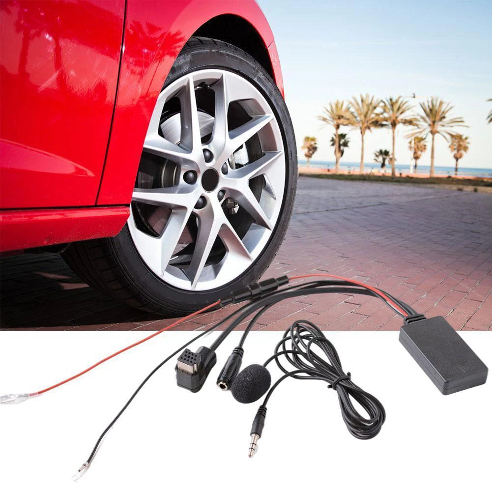 1X Радио стерео AUX кабель адаптер + микрофон Bluetooth-совместимый 5 0 EDR 11pin разъем для