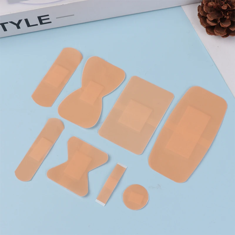 40 шт./пакет полиэтиленовый водонепроницаемый клейкий бинт для ухода за ранами 8