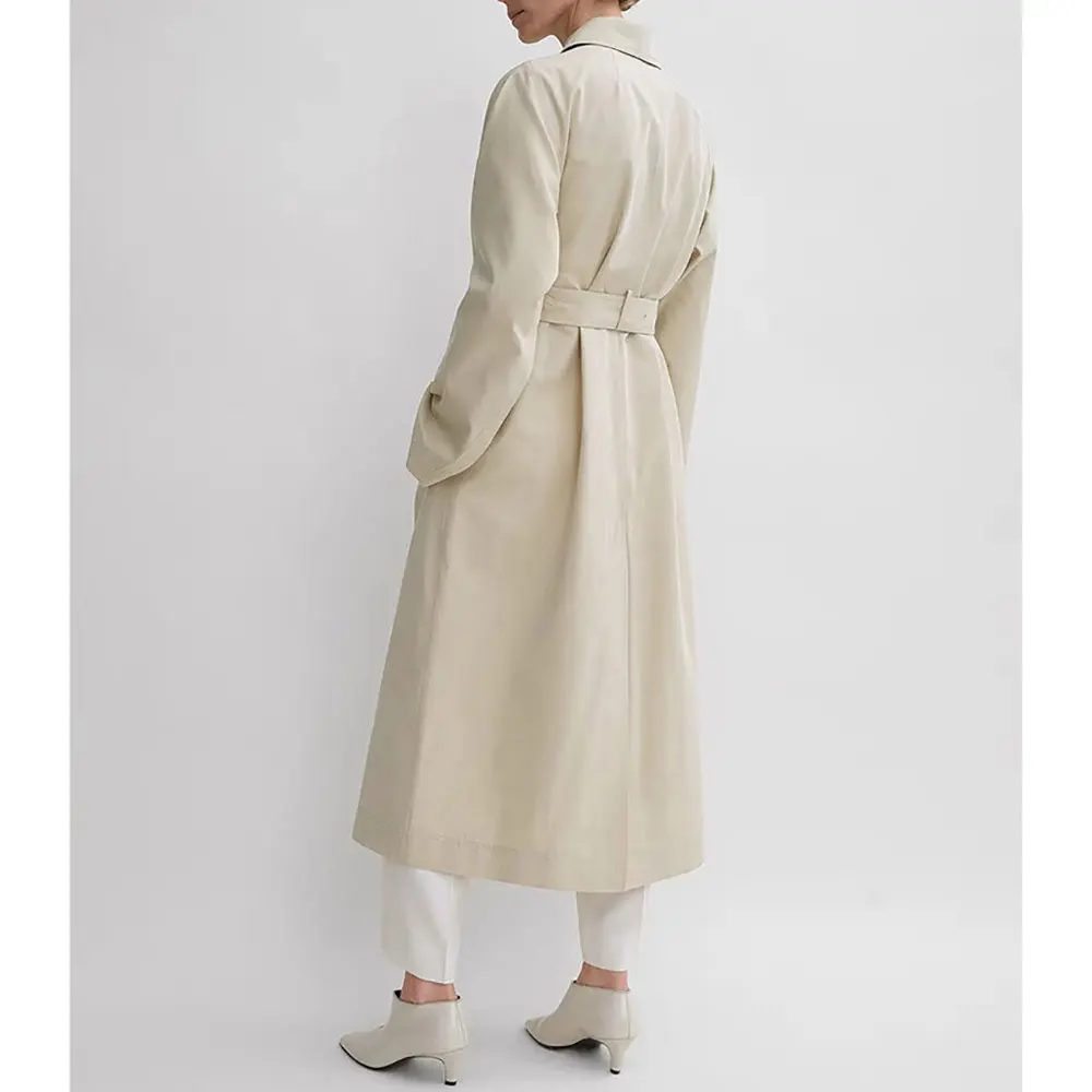 Wczesną jesienią Nowa jednorzędowa wiatrówka z klapami do pasa na co dzień prosta odpinana kurtka paskiem