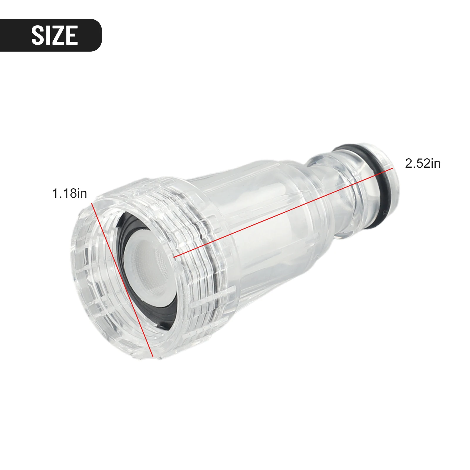 

Cleaner Filter Nets Kit 175PSI For Karcher K2-K7 Series Pressure Washers Connection Transparent Plastic Power tools