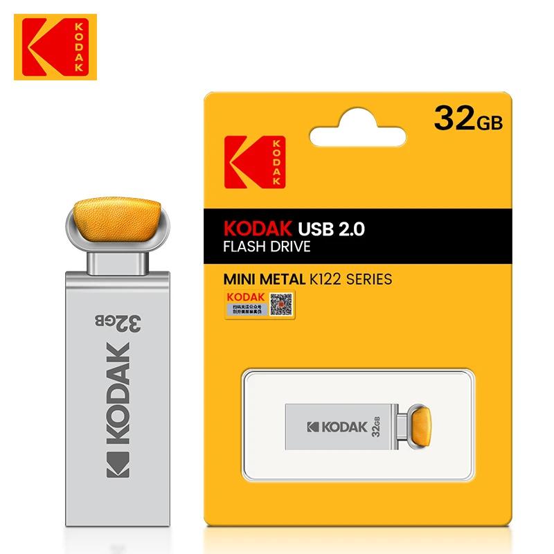 USB-флеш-накопитель KODAK компактный металлический 16-64 Гб |