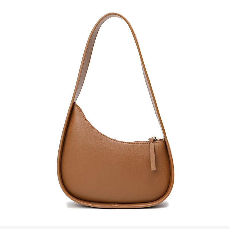 

Designer Brand Handbag Genuine Leather Zipper Casual Shoulder Bag Fashion Simple Tote Bags For Women 2022 Bolsa Feminina