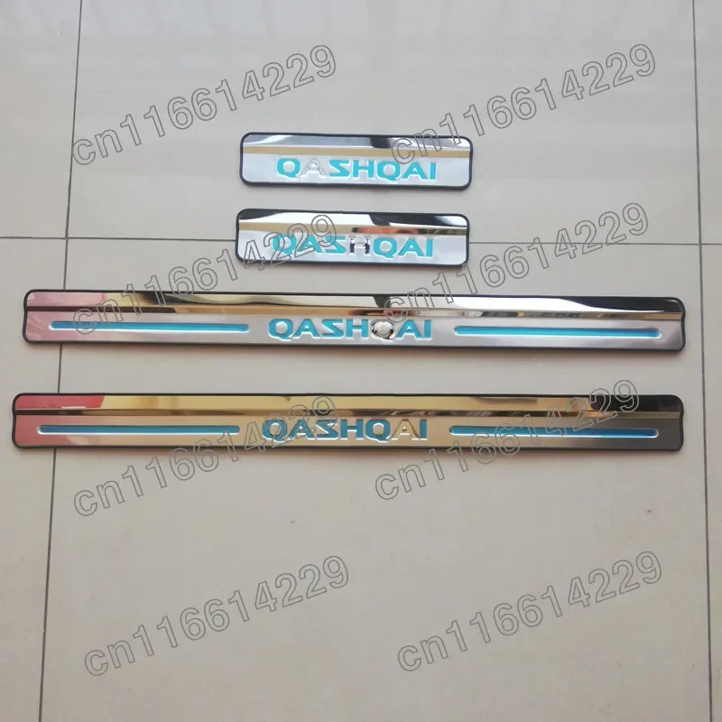 Автомобильные аксессуары для Nissan Qashqai J10 J11 Накладка на порог из нержавеющей стали