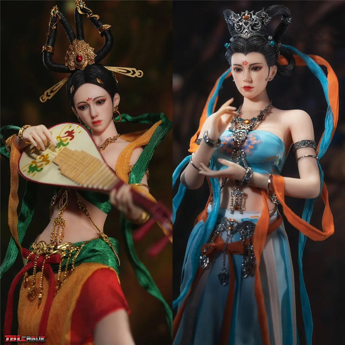 

TBLeague PL2023-205 1/6 Dunhuang Music Goddess Action Figure 12'' Female Soldier Figure Doll Full Set Toy