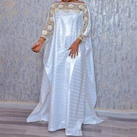 african embroidery white ladies dress robe large size loose spring autumn pullover white wedding africa dresses kanga clothing