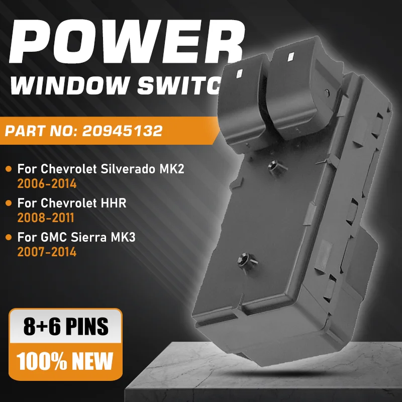2-дверный переключатель управления окном главная кнопка для Chevrolet HHR Silverado MK2 GMC Sierra
