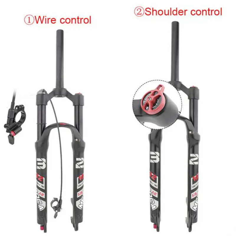 Mountain Bike Front Fork 26/27.5 Inch Pneumatic Shock Absorber Air Disc Brake Quick Disassembly Bicycle