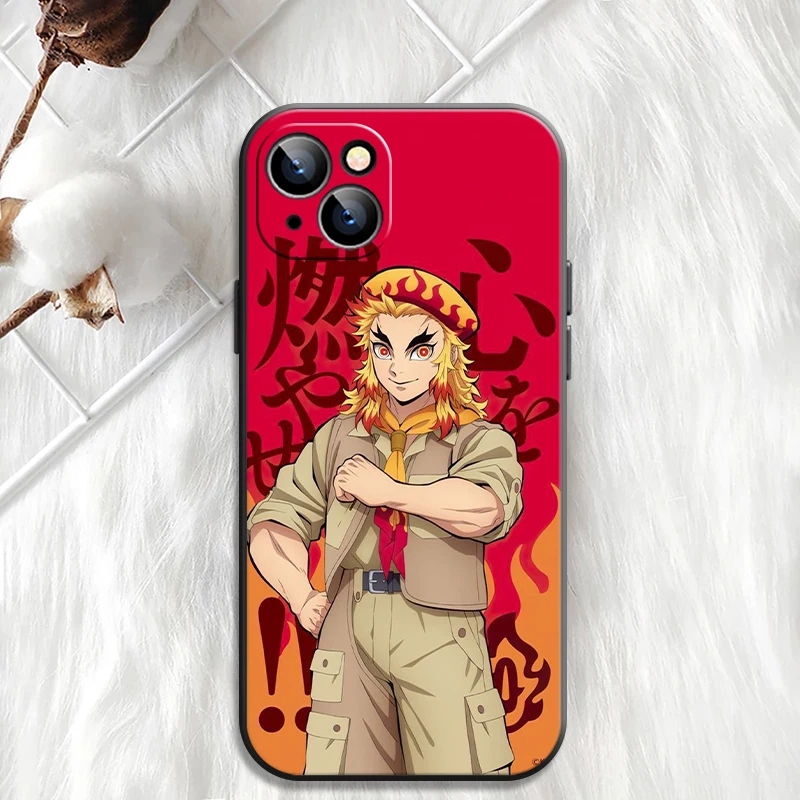 

Demon Slayer Phone Case For iPhone 11 12 13 Pro Max 12 13 Mini X XR XS Max 7 8 Plus 6S 6 Plus SE 2020 Japan Anime Cartoon Soft