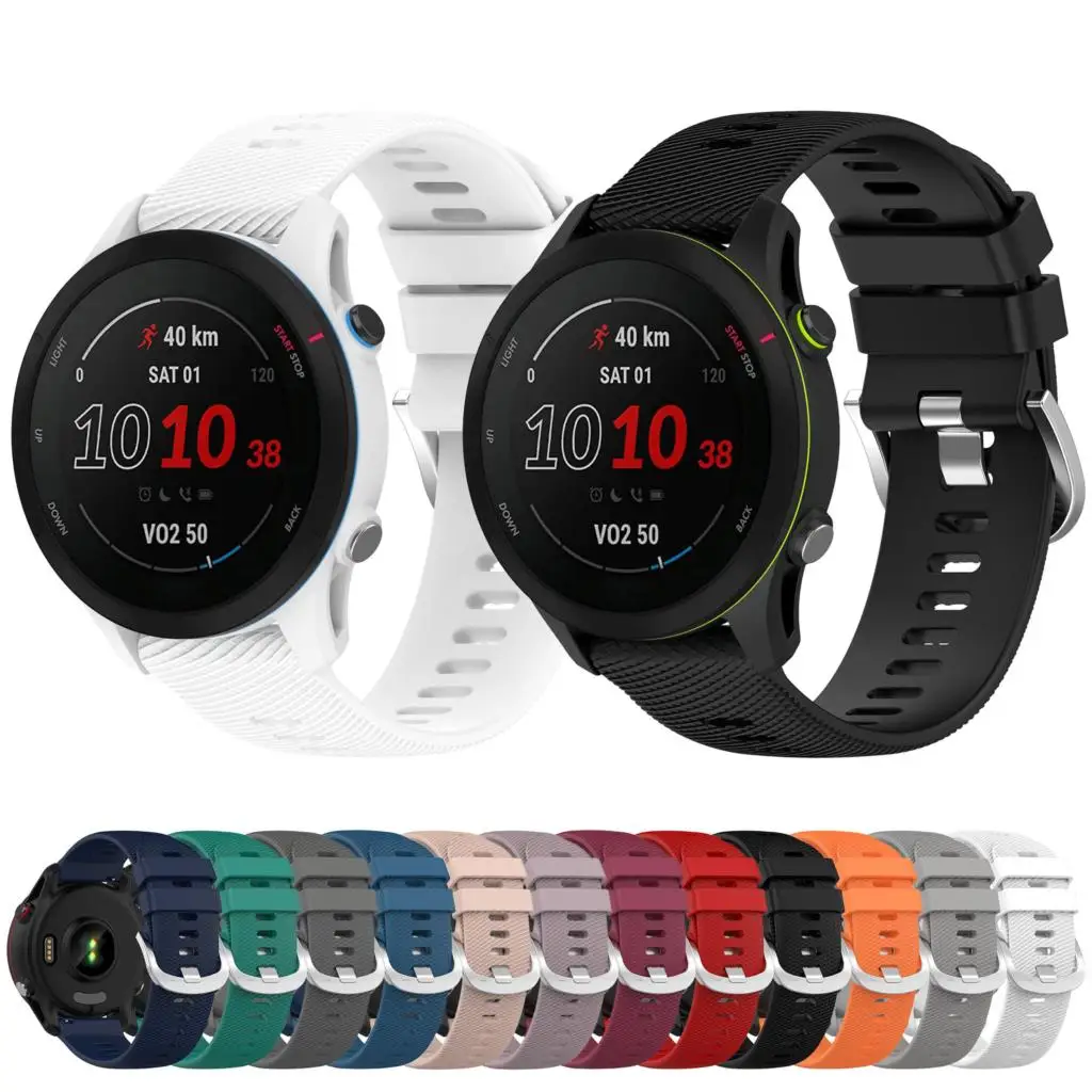 

Ремешок силиконовый для Garmin Vivoactive 4S 4 Vivoactive3 Forerunner 245 255 Music Band