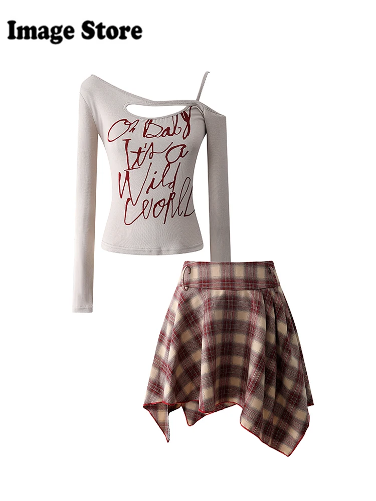 Женский костюм для отпуска Shoujo Gyaru корейская мода комплект из 2 предметов Топ с