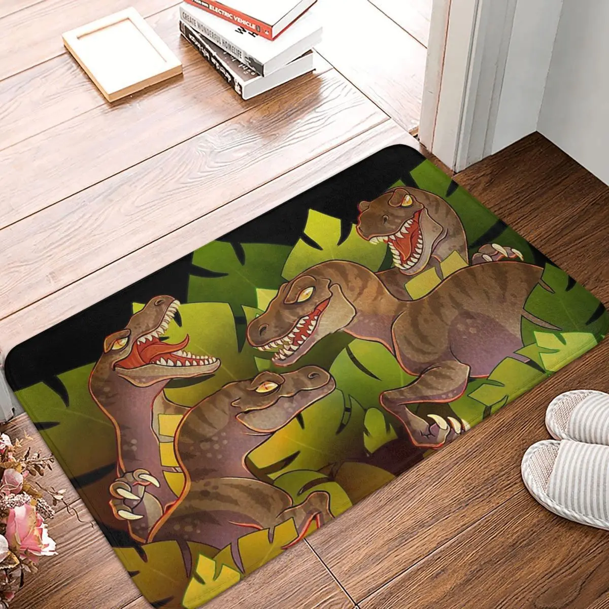 

Коврик для спальни с динозавром парка Юрского периода, умный Придверный коврик для девушек, ковер для гостиной, коврик для входной двери, украшение для дома