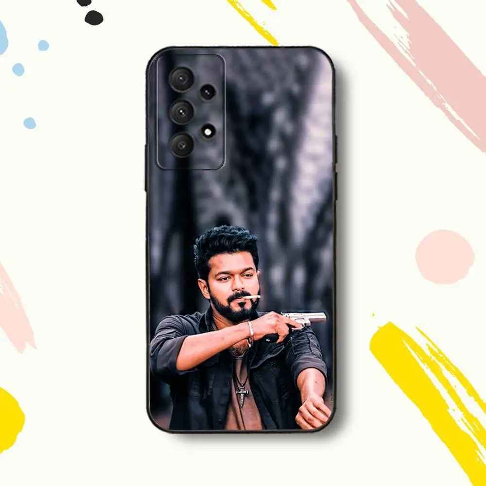 Фото Чехол для телефона T-Thalapathy Singer VijayS для Samsung Galaxy A 80,72,73,91,53,22,51,52,5G,Plus,J,Note Soft Black Cover №2