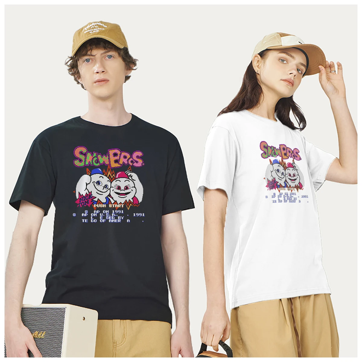 Футболка Мужская/женская с принтом снега и мороженого из 100% хлопка