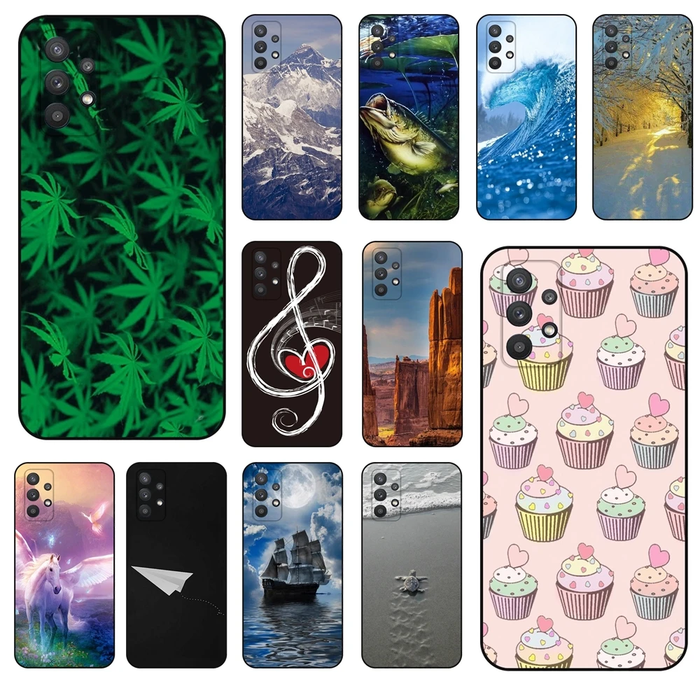 Черный чехол с рисунком Etui, Модный чехол для сотового телефона Galaxy A52s с изображением башни, чехол для Galaxy A52s, мягкий чехол для телефона из ТПУ