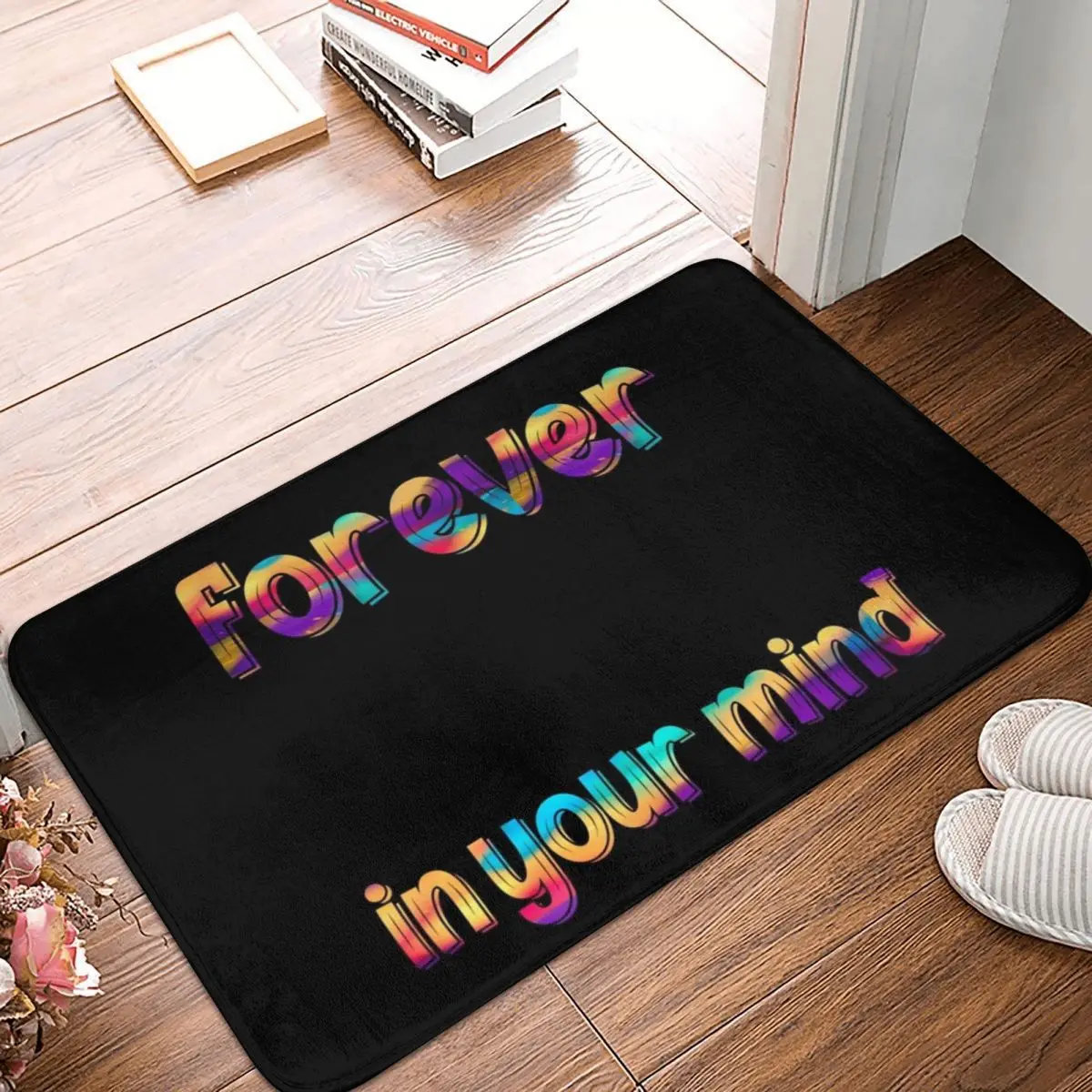 

Коврик для ванной Forever In Your Mind, стильный Противоскользящий коврик с узором в стиле Ins, для прихожей, гостиной, кухни, ванной комнаты