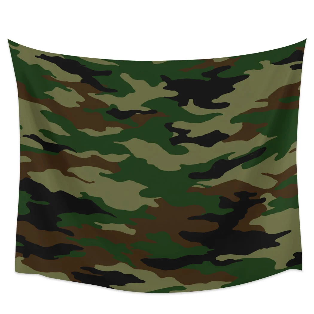 

Green Camouflage Tapestry Background Wall Covering Home Decoration Blanket Bedroom Wall Hanging Tapestries