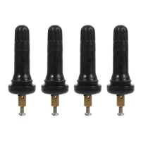 4pcs tpms tire pressure monitoring system anti explosion snap in tire valve stems rubber pure copper