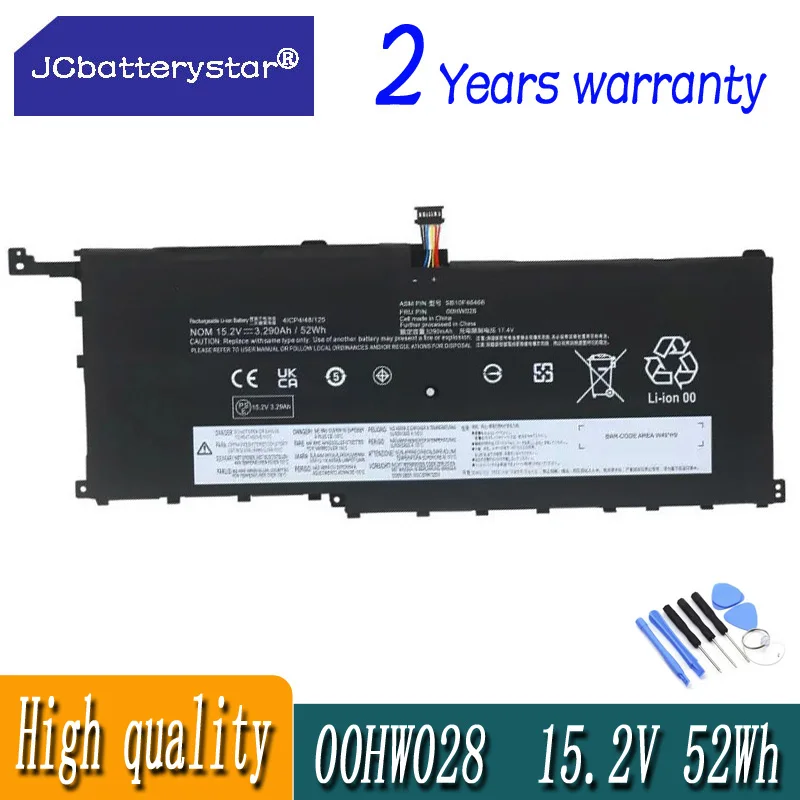 Новый аккумулятор JC 00HW029 00HW028 01AV409 для Lenovo ThinkPad X1 Carbon Gen 4 (2016) Yoga 1st SB10F46466 01AV439 52WH