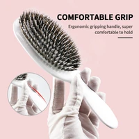 barber hairdresser hairdressing tools beauty hair care tools boar bristles massage combs for hair care wet detangler brush comb