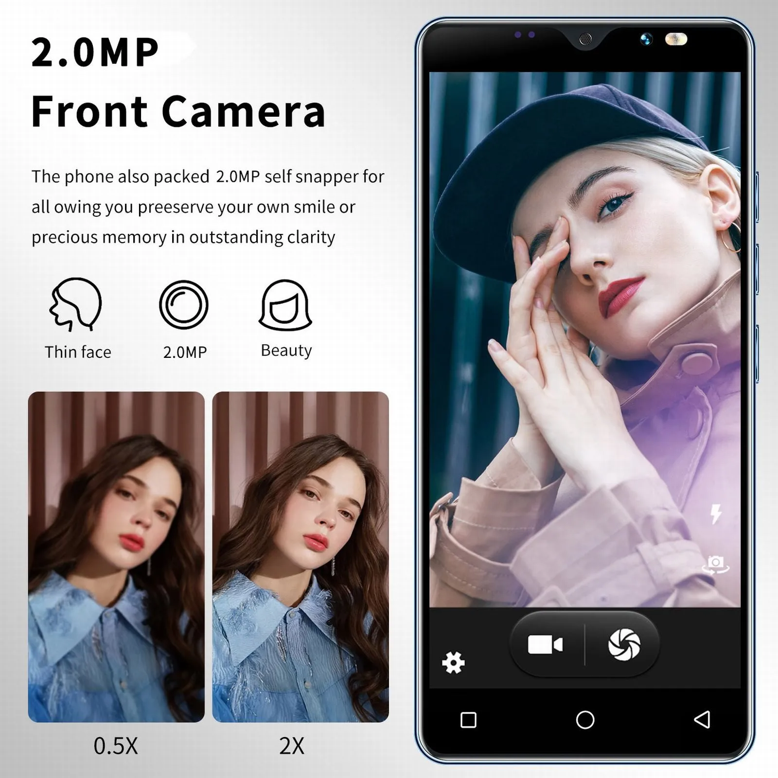 Бесплатная доставка дешевые смартфоны на Android M13 5 0 дюйма разблокировка по лицу HD