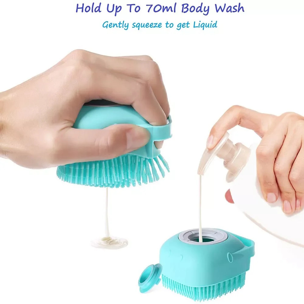 

2023NEW Puppy Big Dog Cat Bath Massage Gloves Brush Soft Safety Silicone Pet Accessories for Dogs Cats Tools Mascotas Products