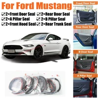 brand new car door seal kit soundproof rubber weather draft seal strip wind noise reduction fit for ford mustang