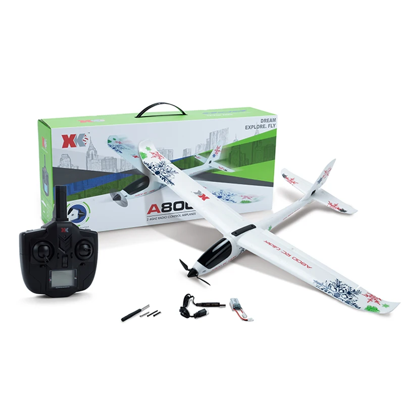 

WLtoys XK A800 Airplane Upgrade 2.4G RC Aircraft 4CH 3D6G System Model Stabilization Push-speed RTF Glider Fixed Wing Plane