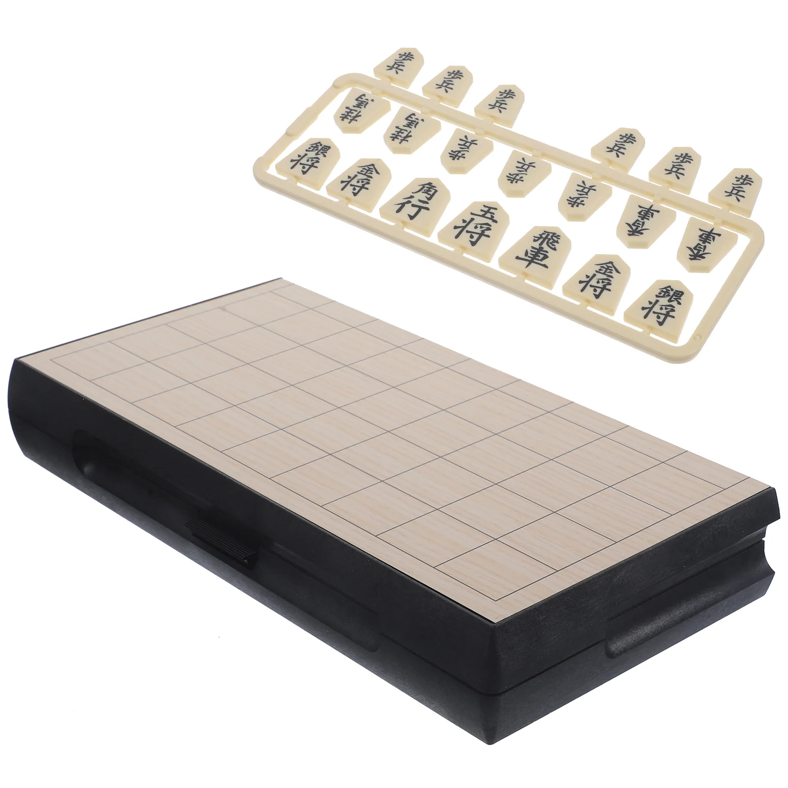 

Japanese Chess Magnetic Folding Portable Travel Board Game Set for Family Interactive International Checkerboard Game 25cm