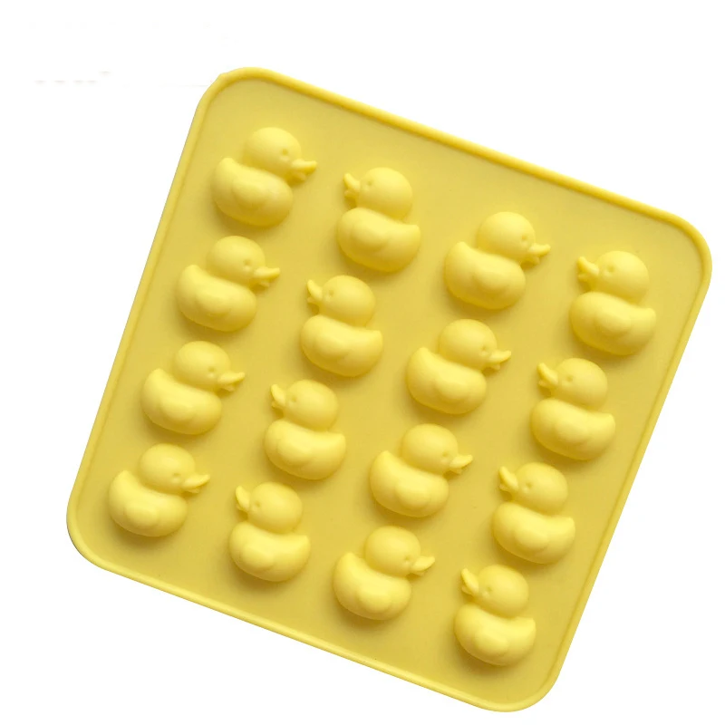 

Mini Duck Chocolate Mold DIY Baking Pudding Ice Grids Biscuits Mousse Dessert Duck Handmade Silicone Cake Moulds Tools