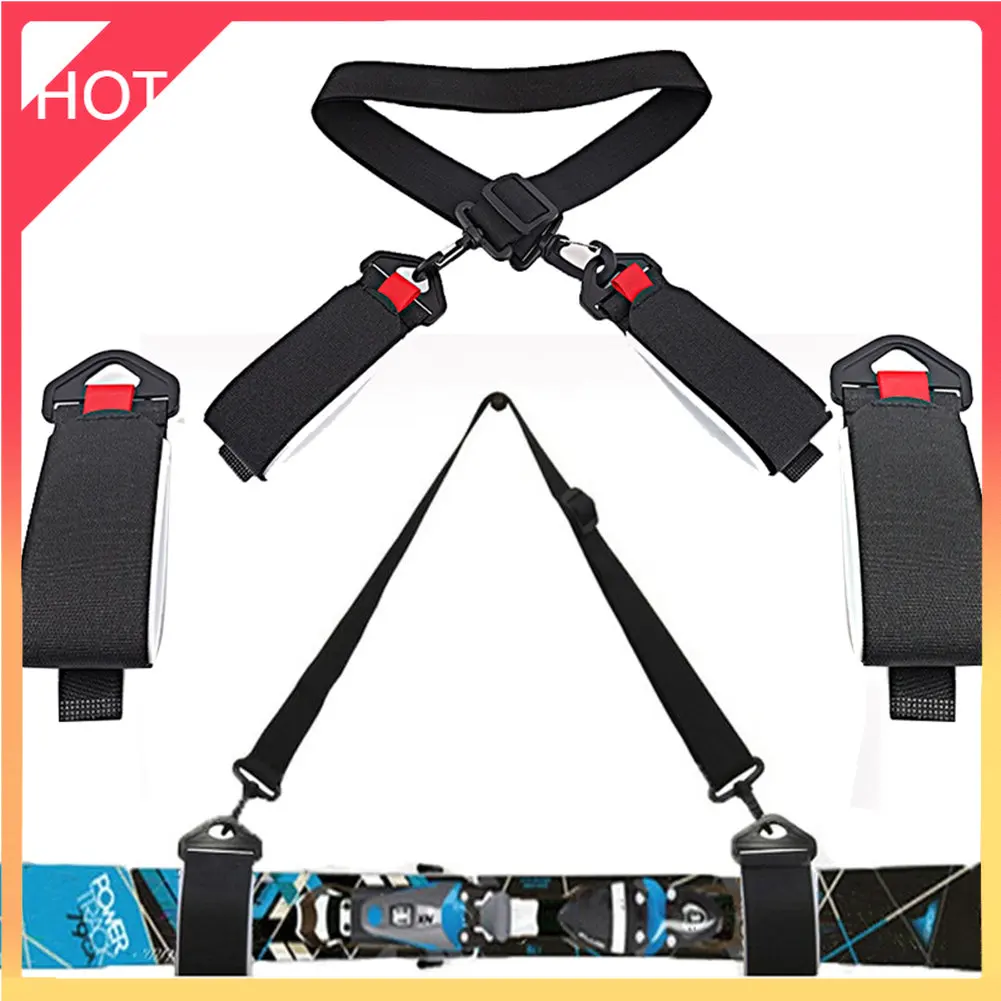 

Snowboard Strap Adjustable Ski Pole Carrier Strap Shoulder Carrier Snow Board Carry Strap For Outdoor Sports Skiing Accessories