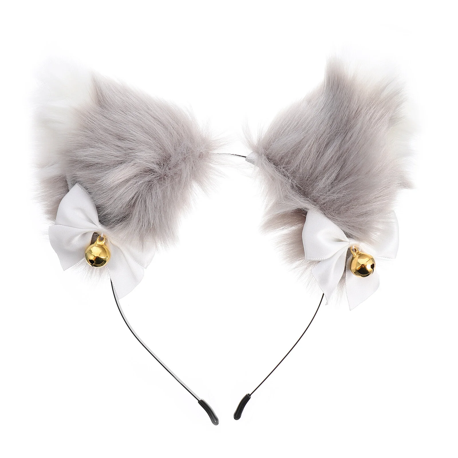 

Plush Ears Headband with Golden Bells Creative Headdress Party Supplies